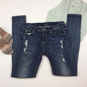 Vigoss The Dublin Distressed Skinny Jeans 25 x 31